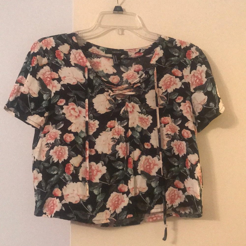 Floral crop top